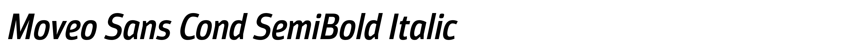 Moveo Sans Cond SemiBold Italic